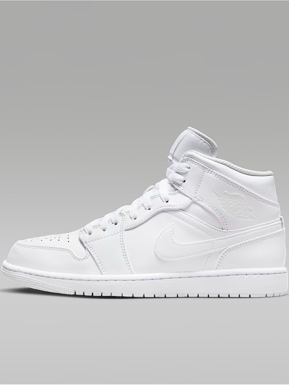 Women’s Jordan White Leather Mid-Top Sneakers